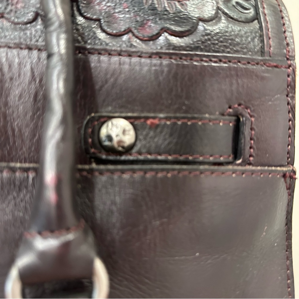 Patricia Nash Tooled Collection Vienna Satchel - Picture 5 of 10
